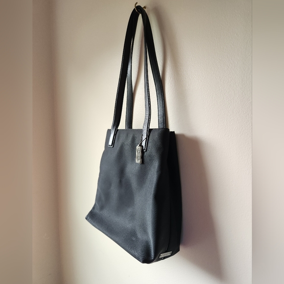 Coach Black Nylon Tote - Picture 3 of 11